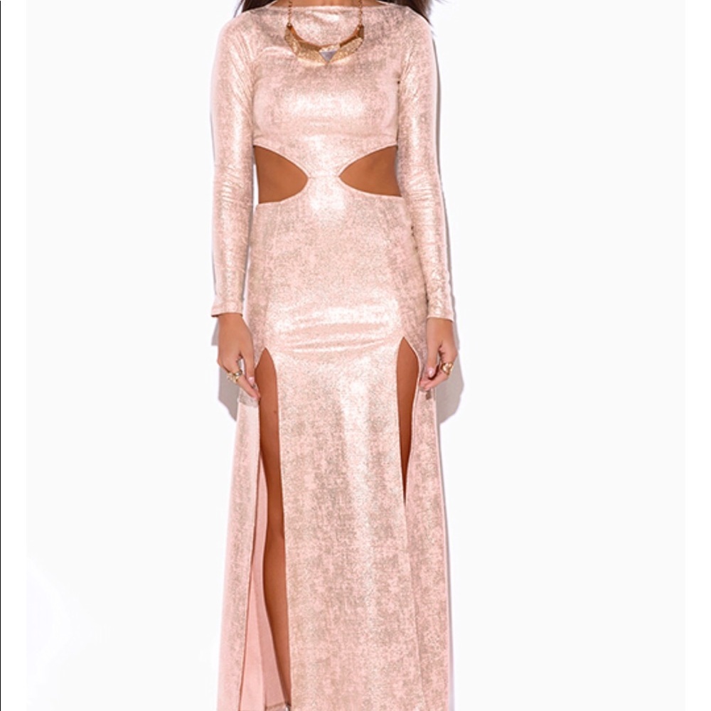 Hot light pink dress